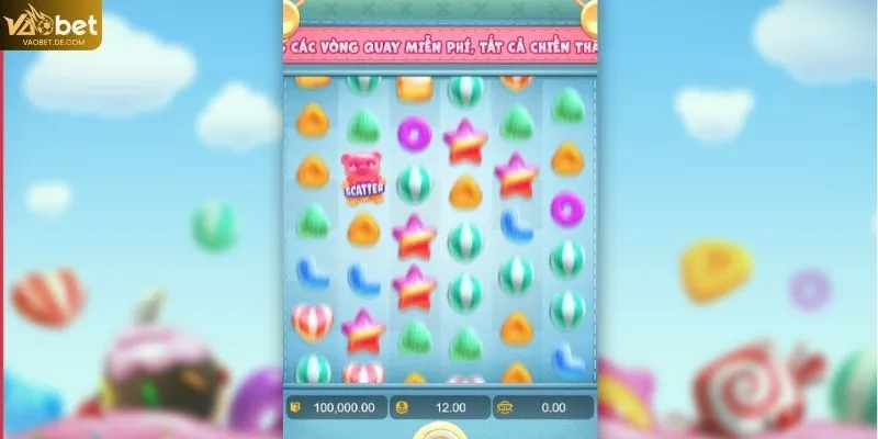 Vòng quay miễn phí trong Nổ hũ Candy Burst VAOBET